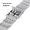 Milan Nise 1.0 Thick Line Double Buckle Watch Strap, Compatible with DW Stainless Steel Mesh, 20/22/24mm.