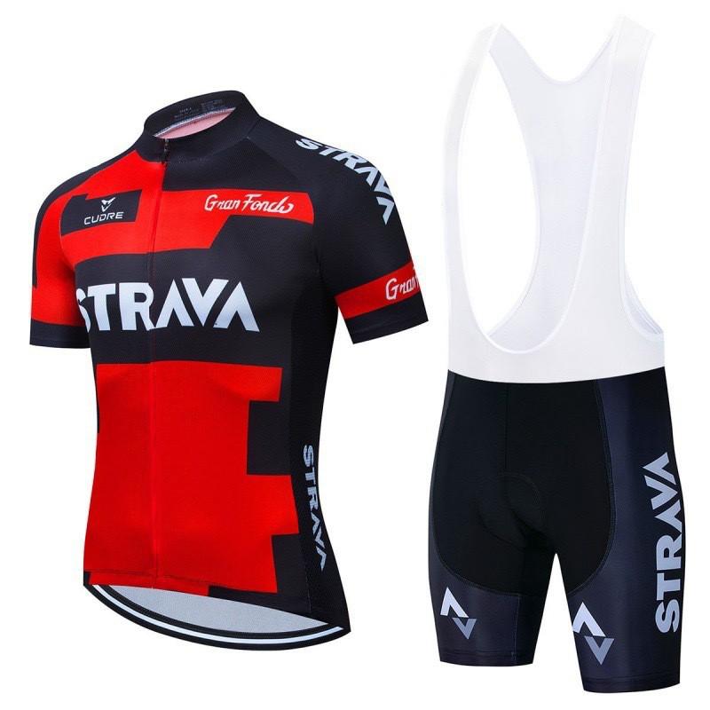 Mens Cycling Jersey Bib Shorts Set Quick-Dry Outdoor Bike Riding Sportswear