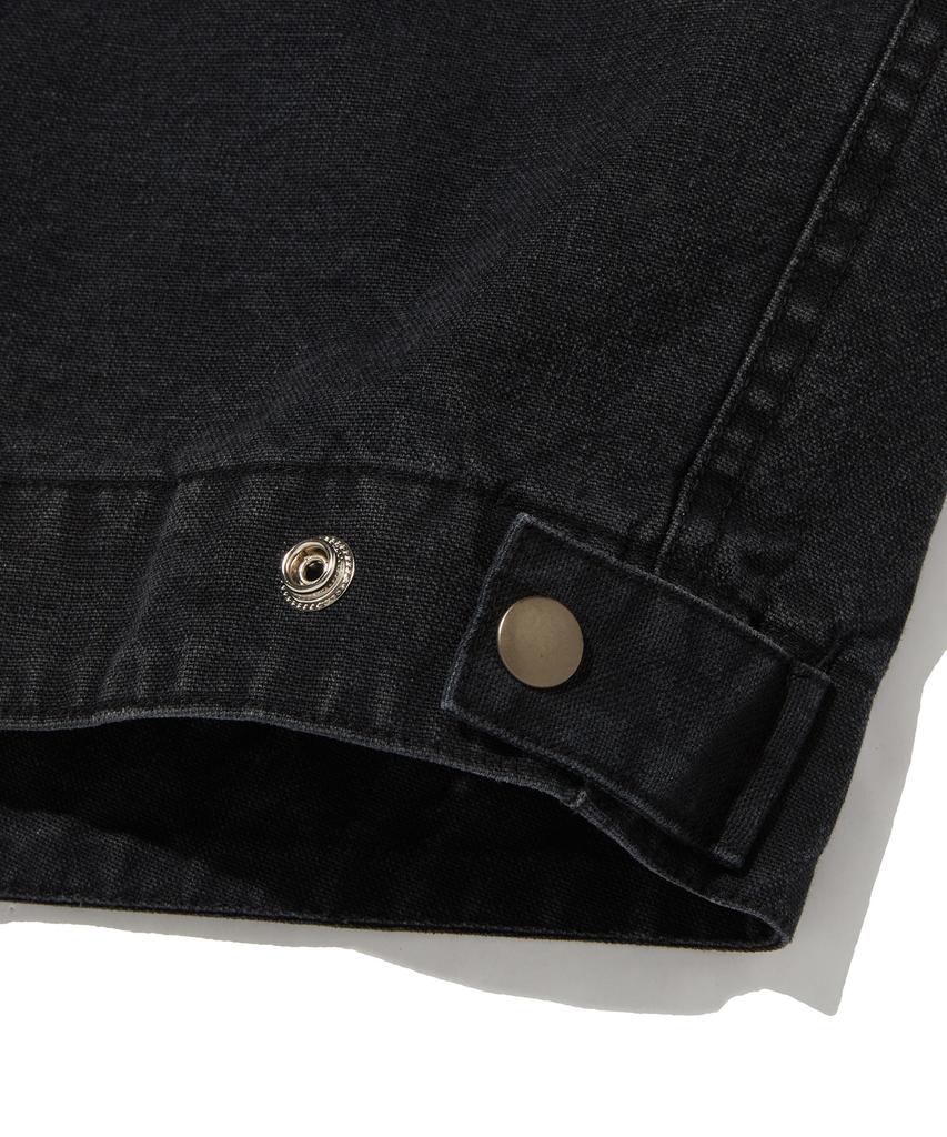 Suade Washed Work Jacket [Black]