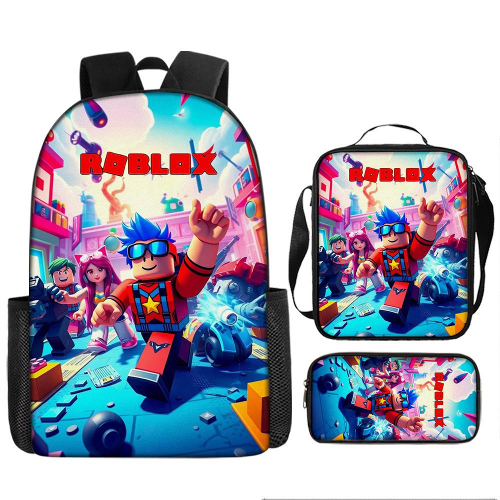 Robles Backpack Three-Piece Children'S Cartoon Backpack Large Capacity School Bag