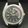 VINTAGE SEIKO 5 AUTOMATIC 7006A JAPAN MENS BLACK COLOR DIAL WATCH A701633-5