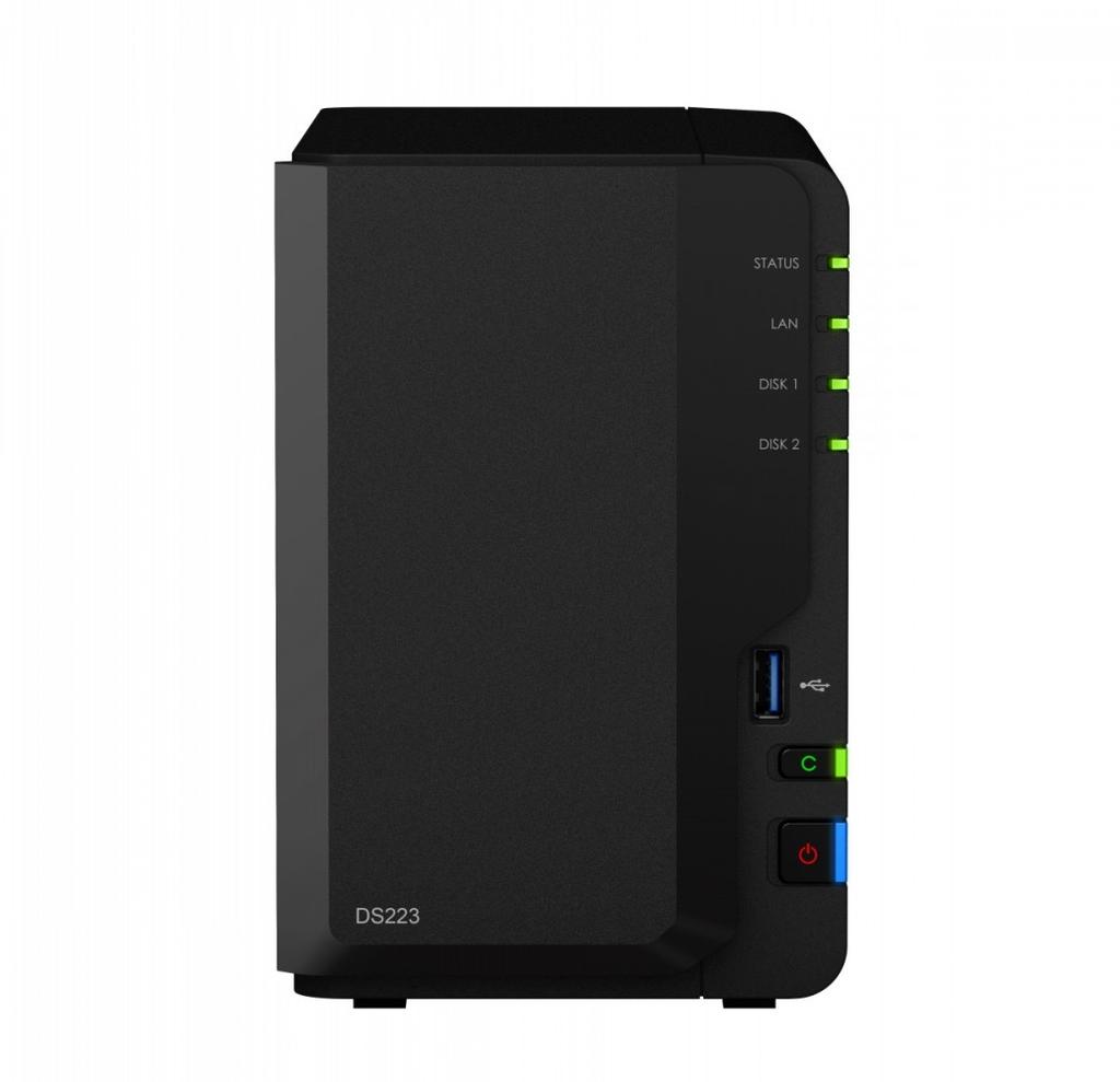 NAS server DS223 2x0HDD 2GB DDR4 1xRJ45 3xUSB3.2.1 2Y