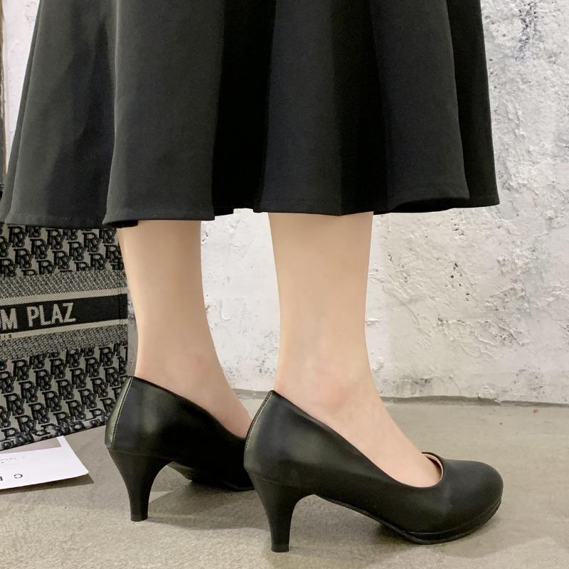 fashion 2024 High Heels Shoes Women White Wedding Shoes Thick Elegant High Heels Fashion Party Pumps Spring Footwear