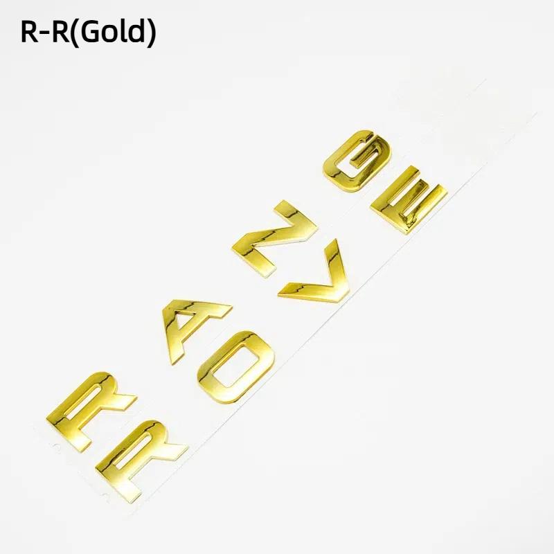 ABS Logo Range Letters Rover Letters Emblem Car Front Hood Bonnet Badge Rear Trunk Sticker For Land R L322 L320 L494 L405