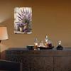 Metal Poster Lavender Retro Flower Wall Art 20x30 cm Waterproof Living Room Decor