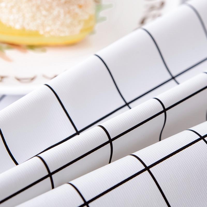 Nordic Plaid PVC Tablecloth: Oil-proof, Waterproof, Wash-free Table/Sofa Mat