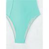 Nuovo costume da bagno intero slim conservativo tinta unita bikini da spiaggia vuoto schiena bellissima intero