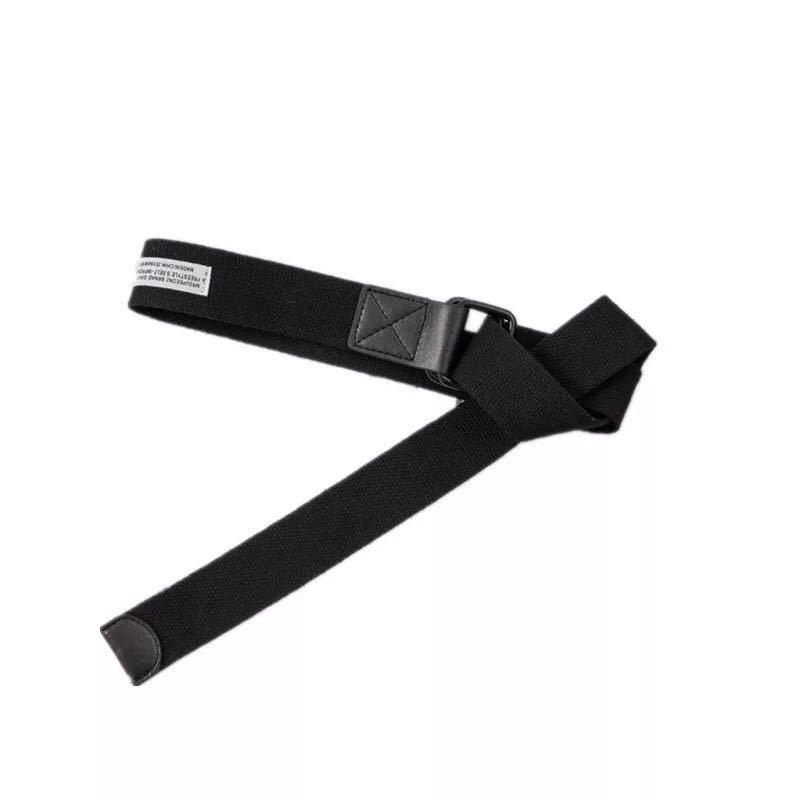 Numbers Letters Text Canvas Double Loop Buckle Waistband Male Universal Female