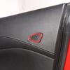 Red Carbon Decorate Car Door Speaker Tweeter Frame Trim For Corvette C7 2014-19