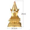 Bodhi Stupa - Tourdekoration, Skulptur, Tischmittelstück, Zinklegierungsstatue für das Haus