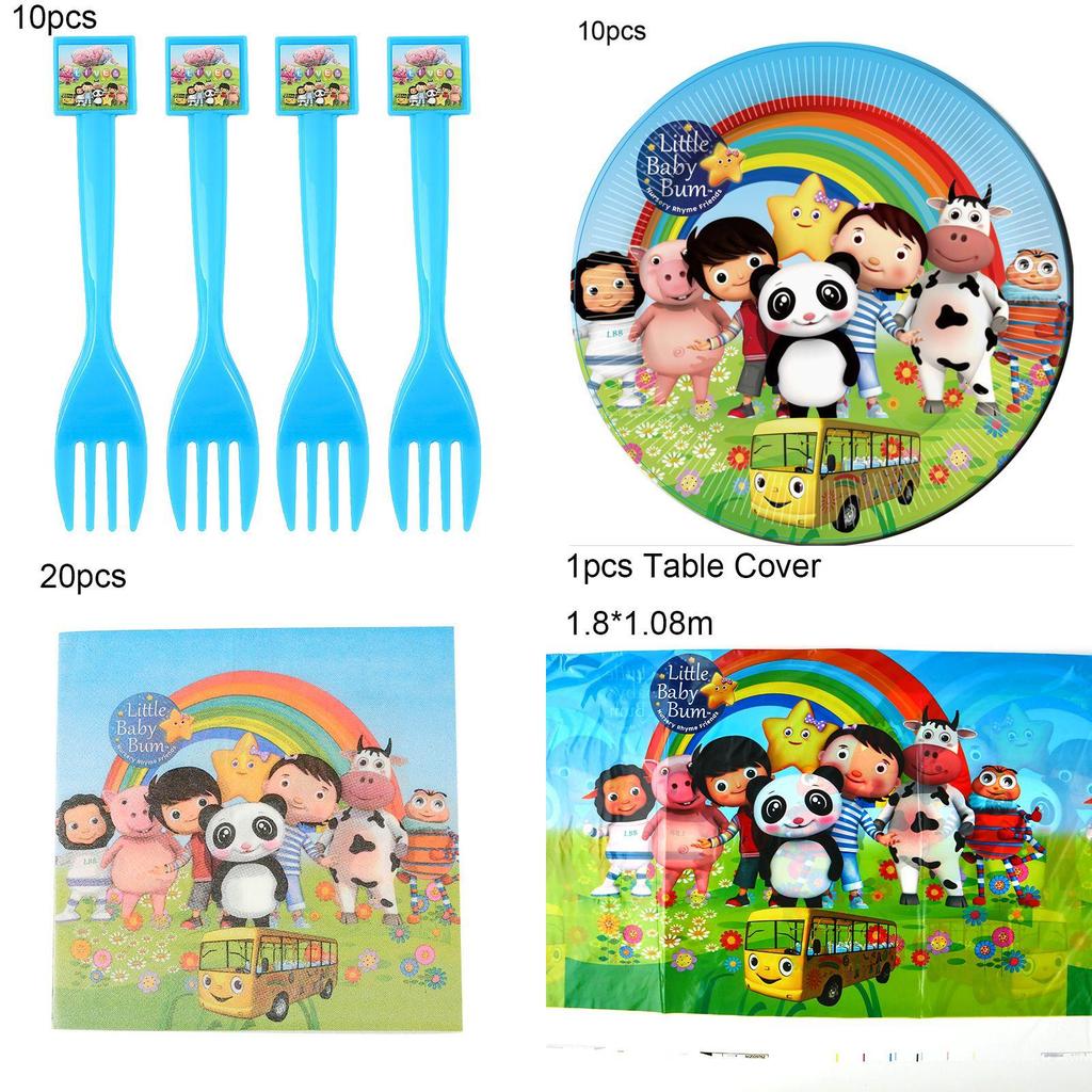 Little Baby Bum Theme Birthday Party Supplies With Festive Tableware And Decor