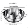 Flavor Pot Set, Stainless Steel Chinese Cooking Vessel for Home Use