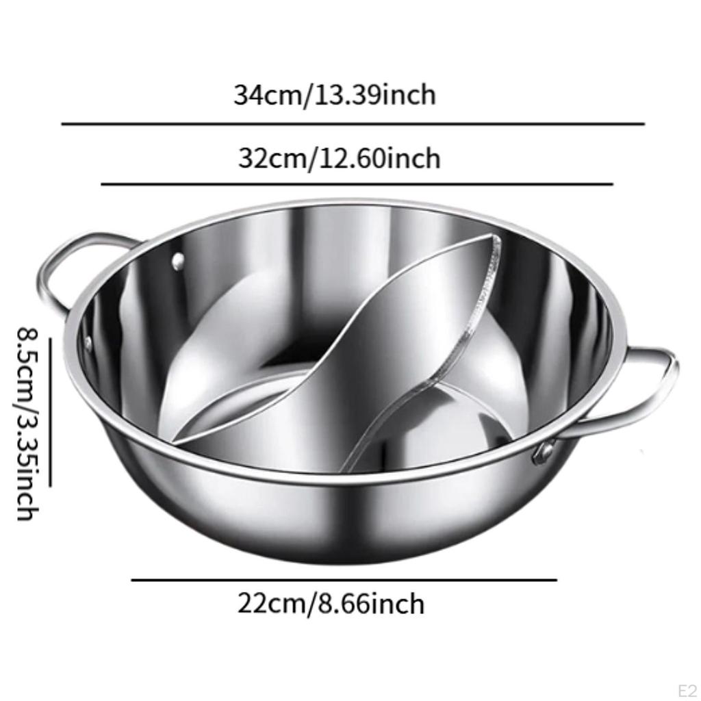 Flavor Pot Set, Stainless Steel Chinese Cooking Vessel for Home Use