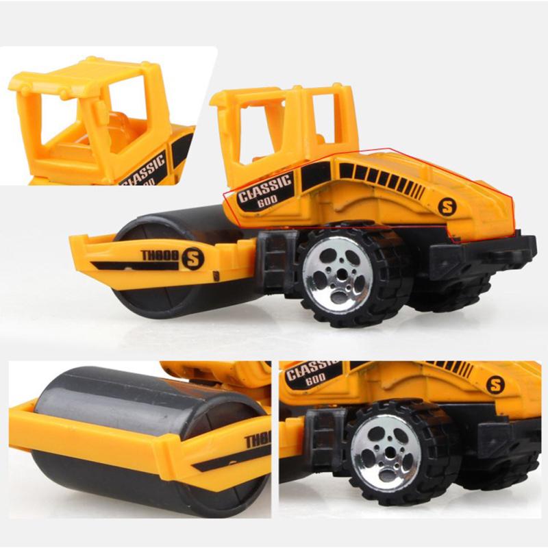 6pcs Authentic Simulate Inertia Engineering Vehicle Set Kids' Alloy Toy Birthday Present Bulldozer