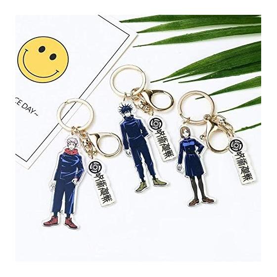 Jujutsu Kaisen Keychain Goods Kojo Yuujin Gojo Satoru Kugisaki Nobara Moe Goods Whole Body Character Style Stylish Accessories Key Chain Bag Car Key