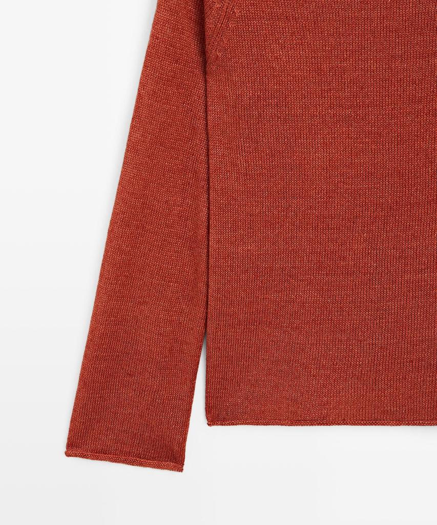 Masimodutti Linen Round Neck Knit