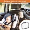 Baby Car Mirror with Adjustable Strap Shatterproof Acrylic Baby Car Seat Mirror Wide View Baby Car Mirror Rear Facing Car Mirror