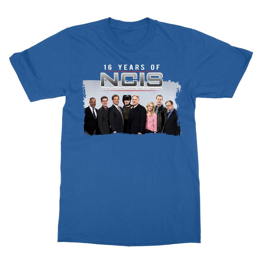 NCIS Годовщина Подпись 16 Лет 377 Эпизодов Мужская Футболка Унисекс Футболка XL