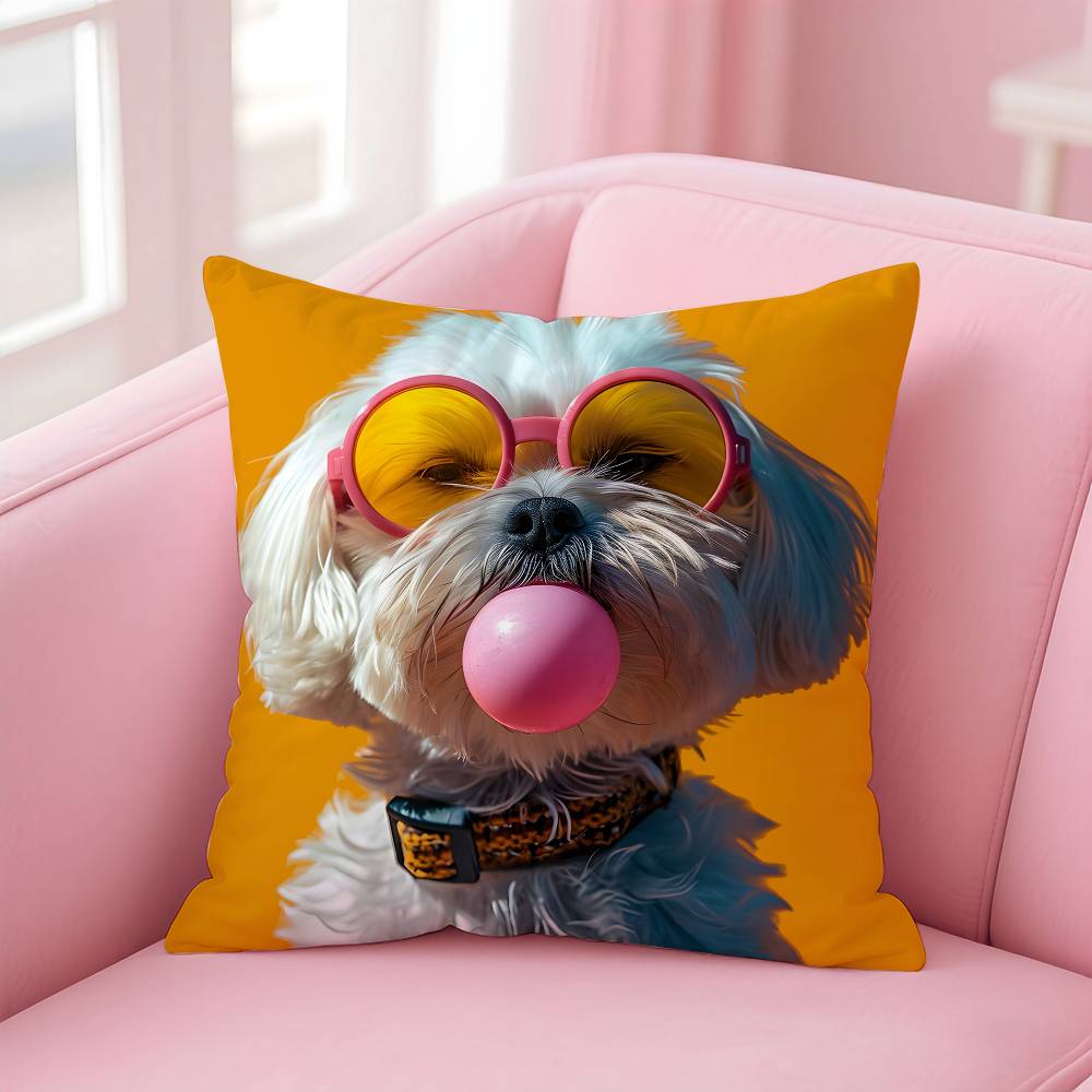 Vibrant Animal Bubble Fashion Tiger Pillow Case Pattern Printing Pillowcase Living Room Sofa Cushion Cover Bedroom Room Decor