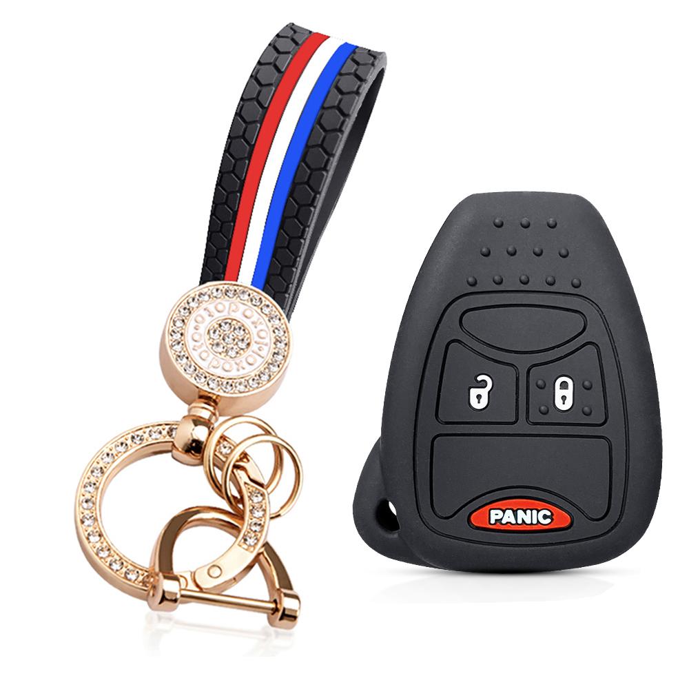 For Dodge Avenger Caliber Cool Bo For Jeep Grand Cherokee Compass Patriot For Chrysler 300c Voyager PT Cruiser Key Case Cover