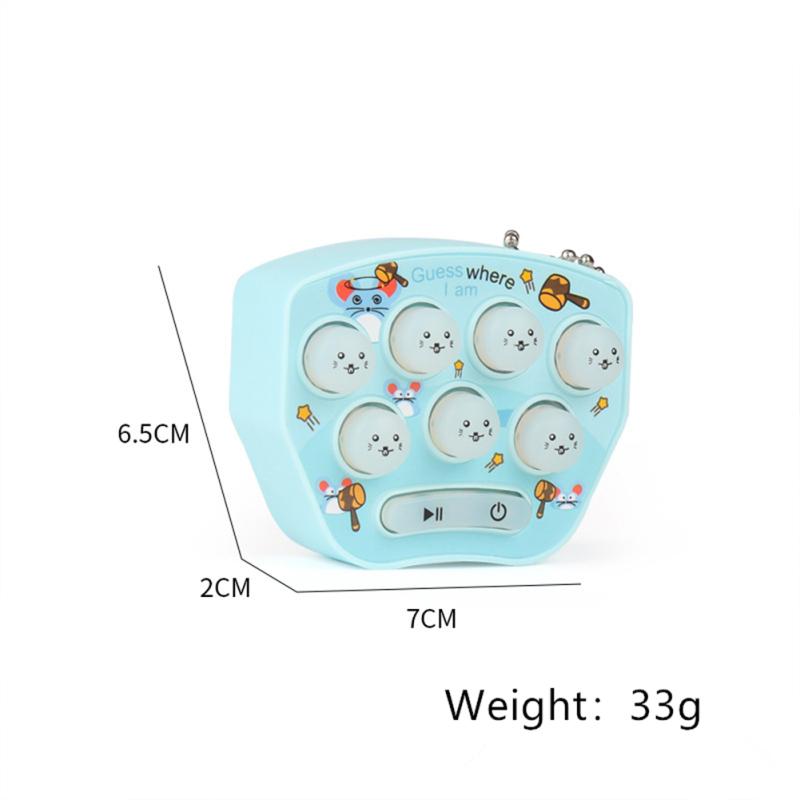 Schlüsselanhänger Handheld Mini Hamster Spiel Schlüsselanhänger Spaß Leuchtend Tönend Stressabbau Spielzeug