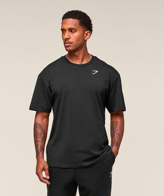 EssenTial Oversized T shirT Black A1a3e Bbbb