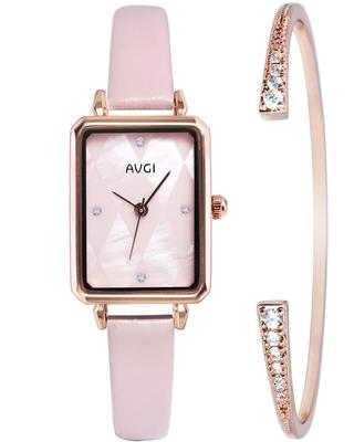 AVGI Women's Watch with Natural Stone Face and Water Resistant
