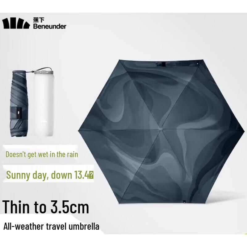 

Beneunder Portable 3-Fold UV Sun & Rain Umbrella