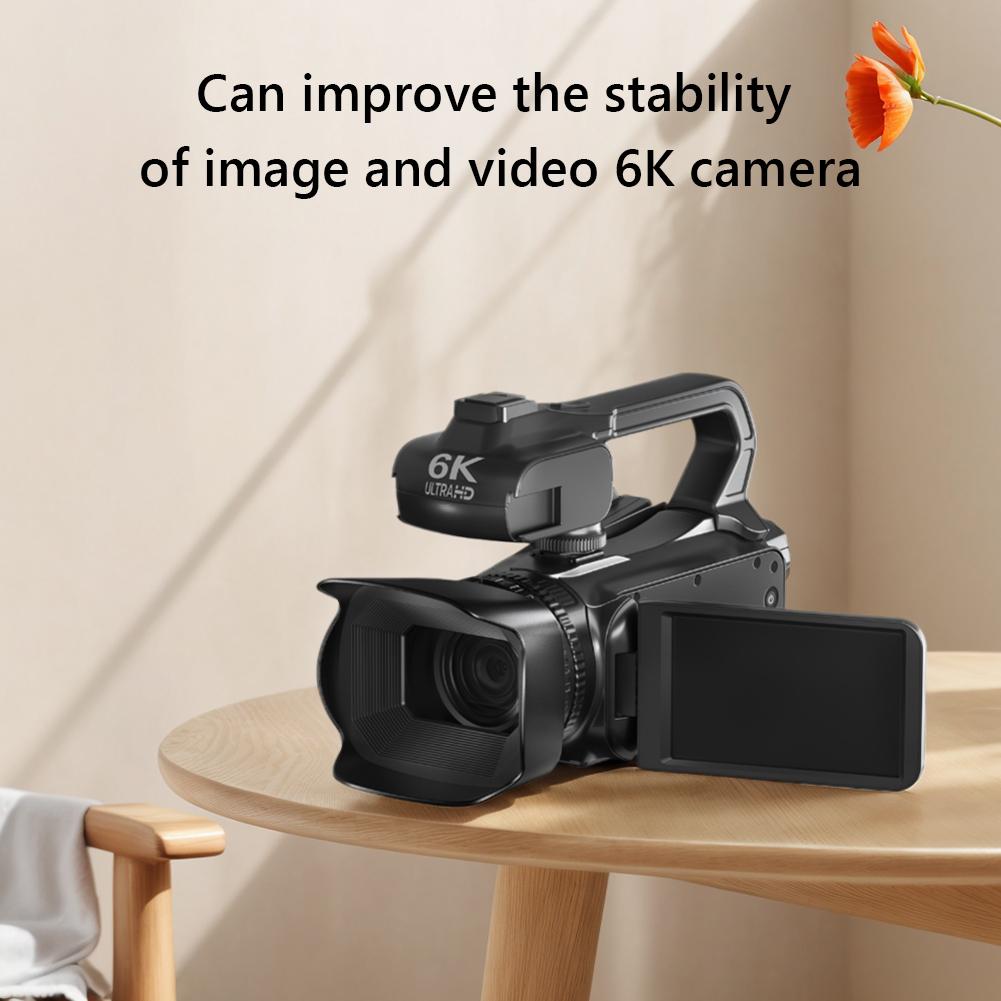 6K Digital Video Camera 18x Digital Zoom 4inch Touch Screen Ultra HD WIFI Portable Recording Camcorder Night Vision Camcorder