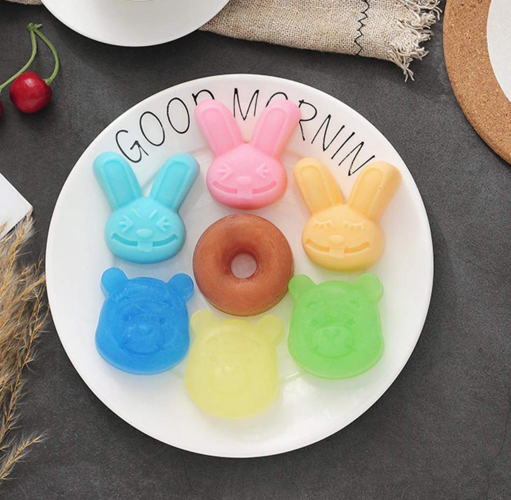 Silicone Mold Silicone Mold Bear Rabbit Donut