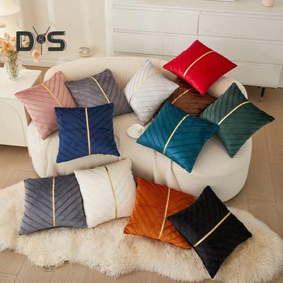 Couch Throw Pillow Cover 18x18 Inch Decorative Pillowcase Solid Color Pillow Cover with Invisible Zipper for Sofa Bed Living Room Home Decor