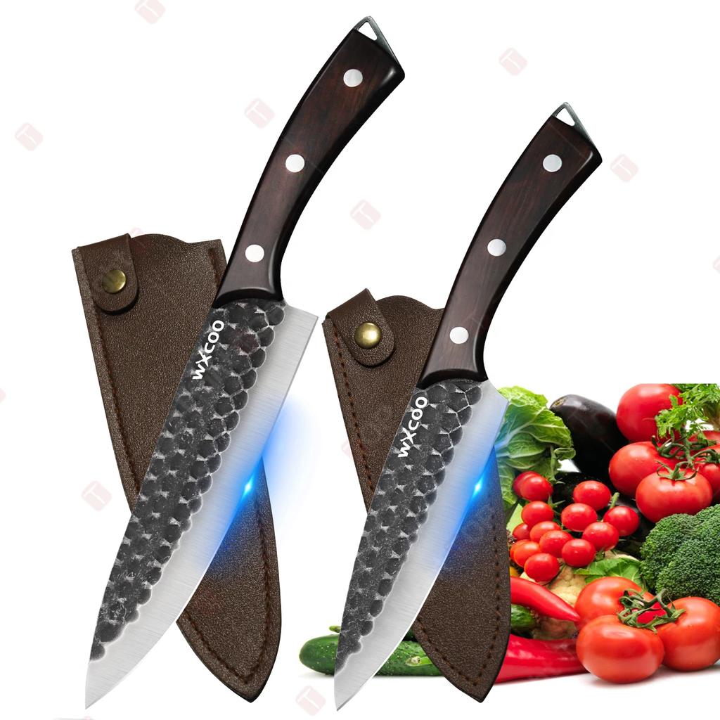 New Kitchen Knife Hand-forged Butcher Knives 5Cr15MoV Stainless Steel Pig Killing Knife Sharp Boning Knife Kitchen Accessories