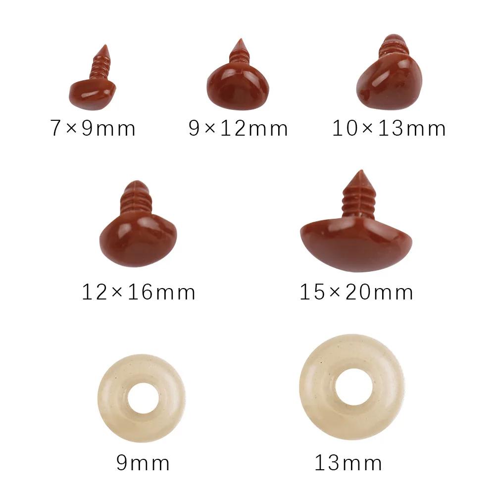 Set Safety Nose Eyes For Crochet Bear Dolls DIY Making Accessories Triangle Nose Plastic Eyes Hangmade Supplies
