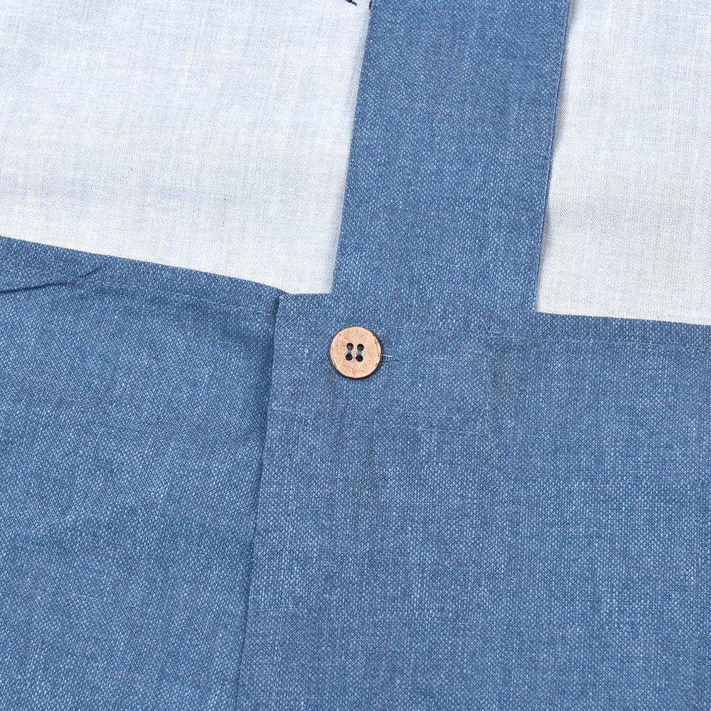 Apron Michoro Apron 247055 Blue [Kusuguru Japan] Y-shaped M-L