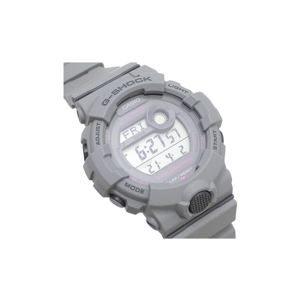 Casio G-Squad Series Bluetooth Connected Fitness Multi-Function Waterproof Quartz Watch Resin Strap Men watches Gray GMD-B800SU-8