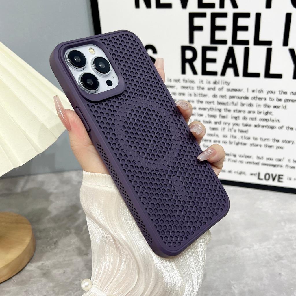 For MagSafe Magnetic Honeycomb Mesh Phone Case For iPhone 17 Pro Max 16 15 14 Plus 13 12 11 Heat Dissipation Shockproof Cover