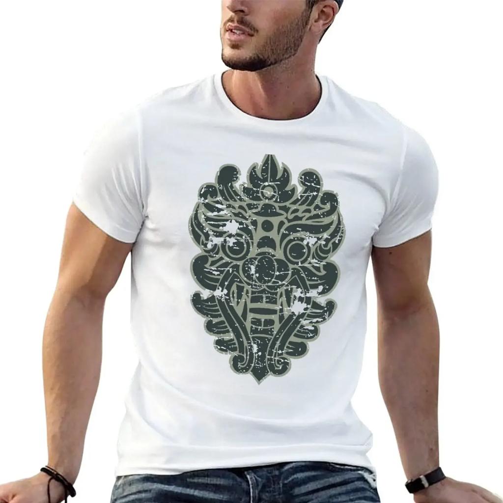 Mască Aztecă Față 4 Barong Balinezăthailandeză Mască Dragon Thai Tricou Filmul The Beach Tricou Supradimensionat Tricouri Pentru Unisex Bumbac