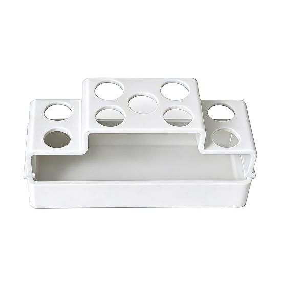 Planter Hydroponic Soil-Free Regeneration Planter Multi-Slot Scallion Regrowth Planter for Kitchen Countertop белый