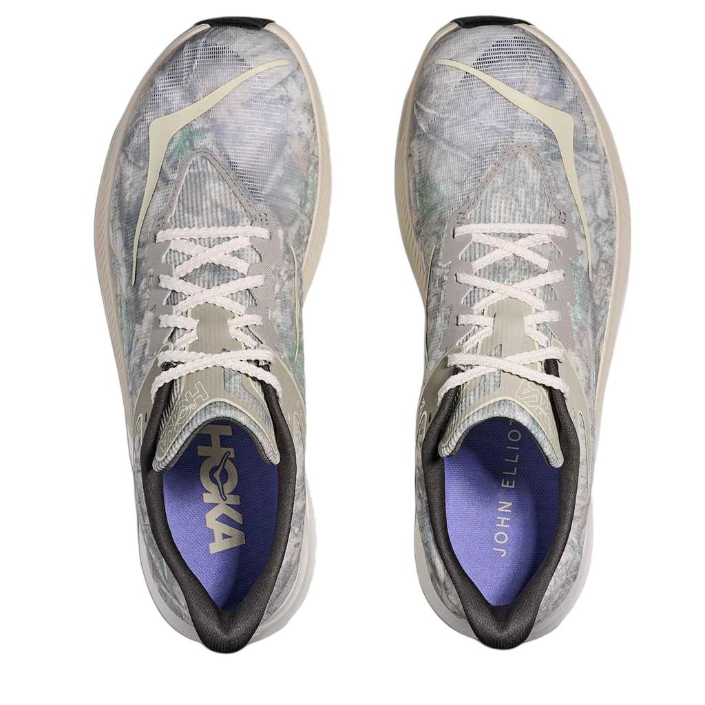 John Elliott x HOKA Rocket X 3 Verde Spray Bianco Antico Sneakers Unisex 1180830-SQW