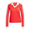 Originals Sporty & Rich Collaboration SS24 Striped Design Versatile Comfortable Fashion Pullover Long Sleeve Soccer Shirt Women Tops Red JI9277
