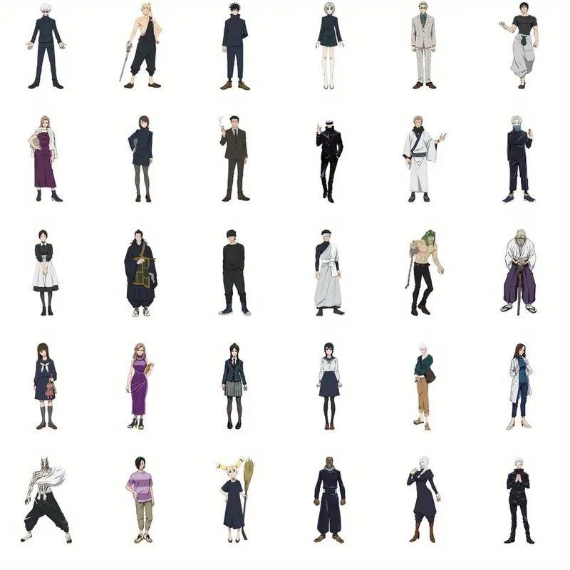 Stickers Magical Battle Jujutsu Kaisen Jujutsu Kaisen Sticker Pack Stickers Set Stickers Manga 80 Pcs