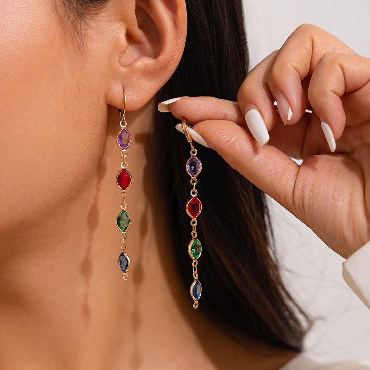 

Ожерелье с кисточками из высококачественного хрусталя: Европейская и американская мода, вдохновленная дофамином