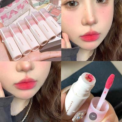 Hua Hua Lip Mud Small Milk Tube Air White Lipstick Matte Velvet Matte Marshmallow Lip Gloss