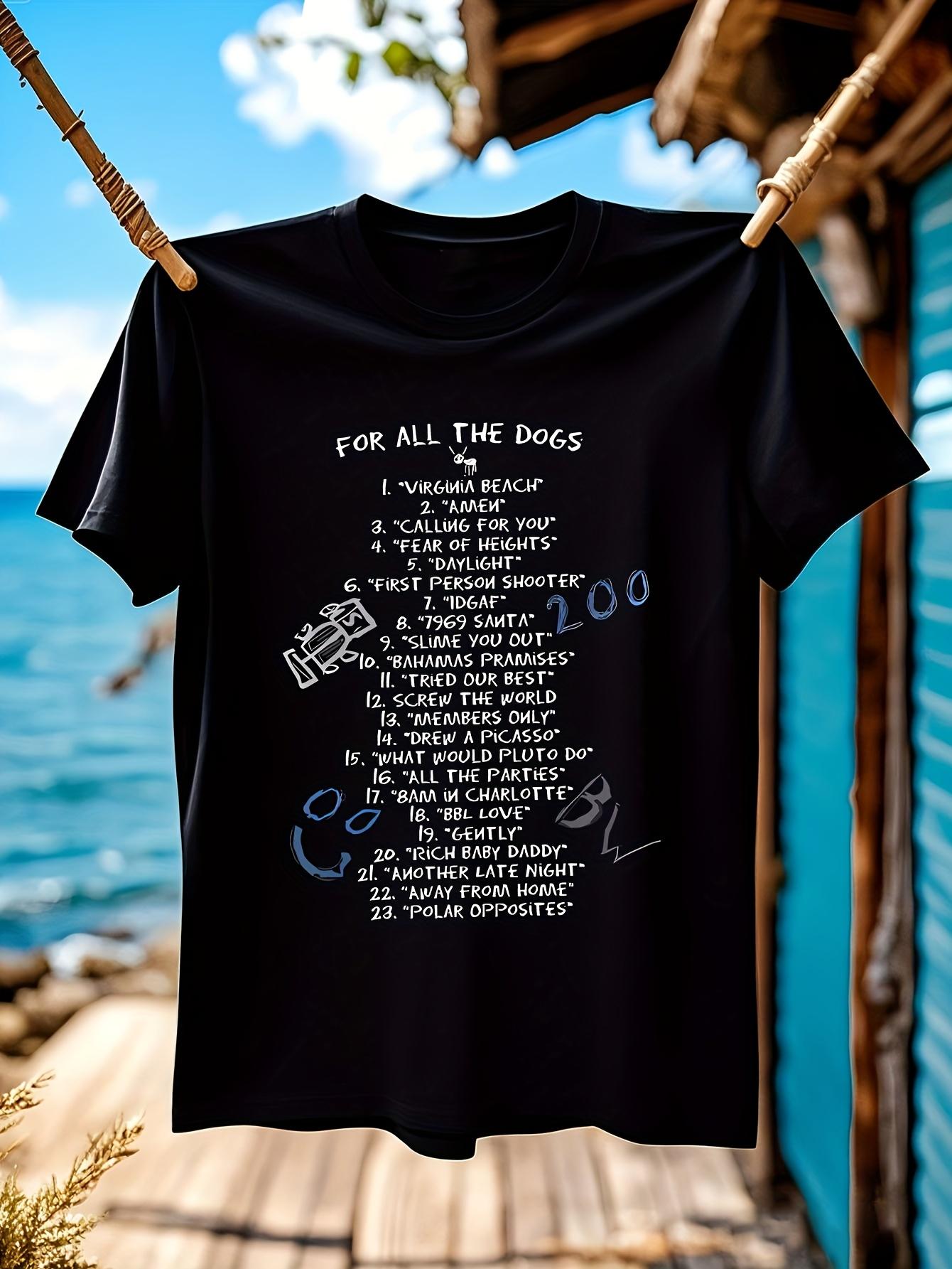 Rapper Drake for All The Dogs Music Album Graphic Tshirt ... XXXXL