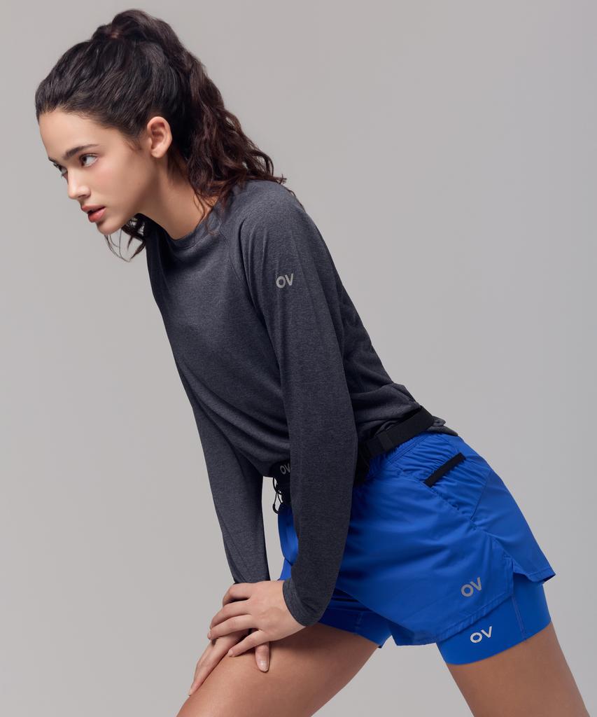 Ausdoeoboiseu Technol-Ov™ Air Flex Long Sleeve Tee (Heather Gray)