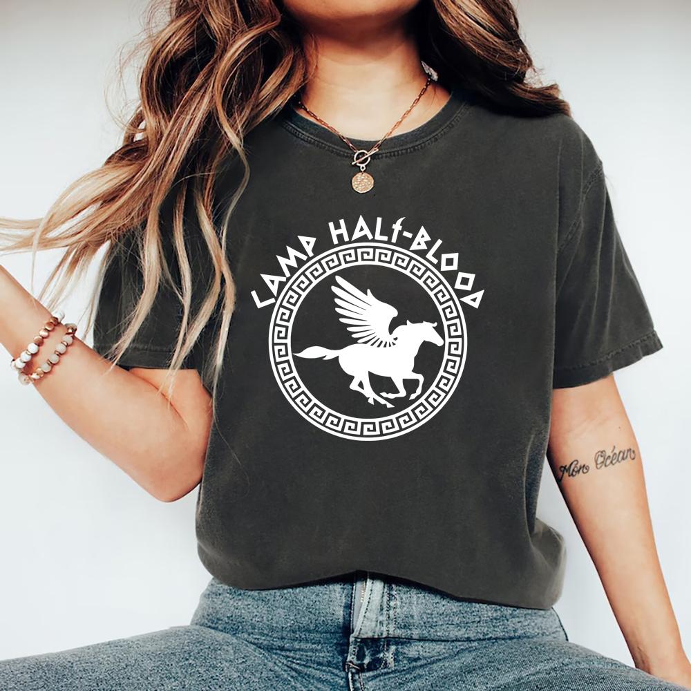 Bicheng Kamp Half Bloed T Shirts Fall Training Camp Spel Tshirt Halloween Magische Gift Percy Jackson Shirt Unisex T-shirts Harajuku Tees S