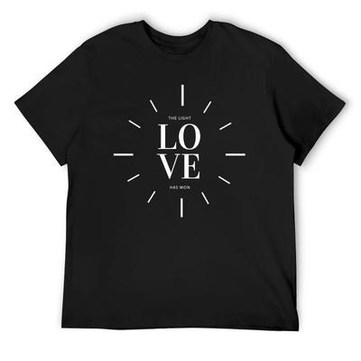 LOVE - La Lumière a Gagné T-shirt garçons blancs vêtements grande taille vêtements esthétiques T-shirt hommes