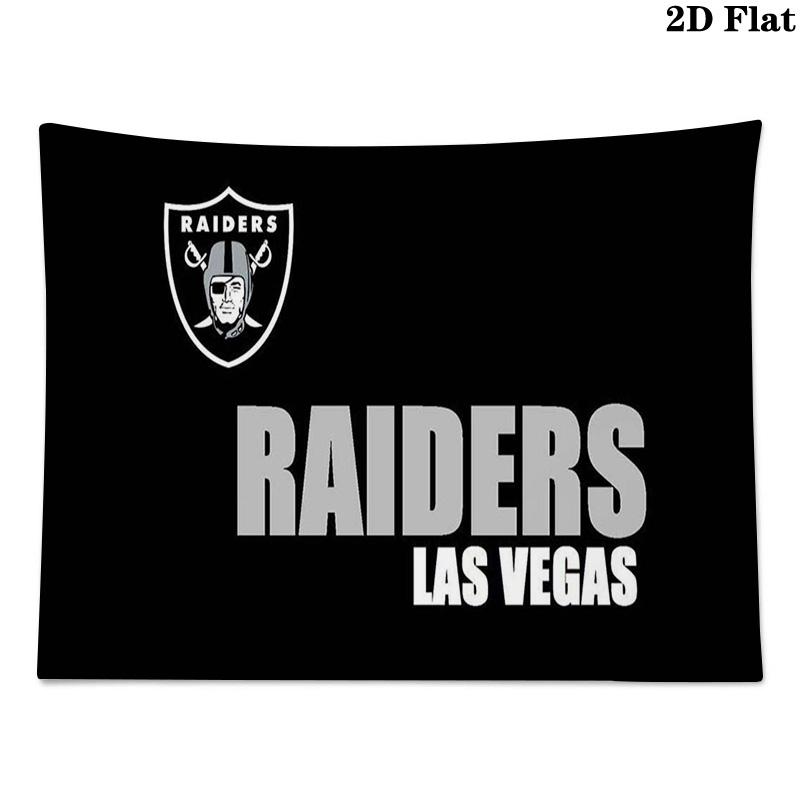 Las Vegas Raiders Wall Tapestry Aesthetic Wall Hanging Printed Fabric Blanket Decorative Tapestries for Bedroom Living Room Home Decor