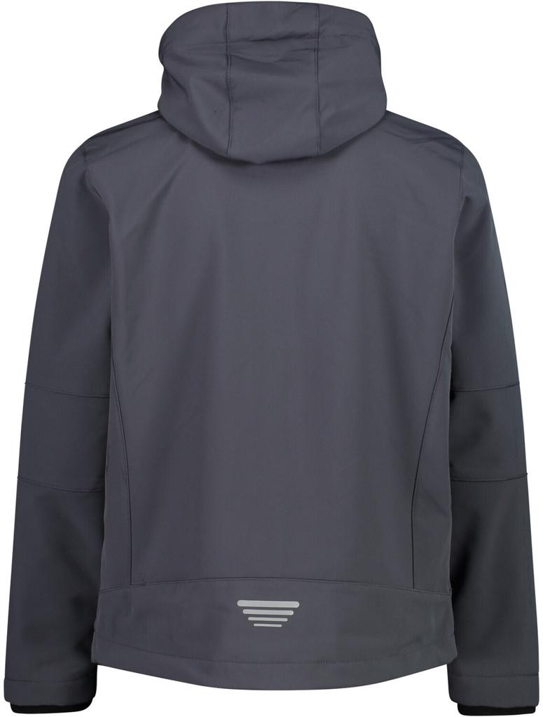 Куртка CMP мужская софтшелл с отстегивающимся капюшоном (3A01787N) titanio/ferrari