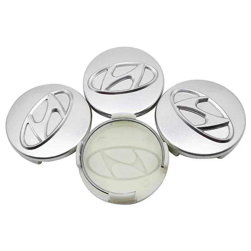 Car Styling for Hyundai Solaris Tucson Elantra Santa Fe Kona Sonata IX25 I10 Accent IX30 IX45 Tiburon Wheel Center Hub Cover TT32